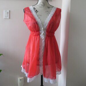 Vintage Baby Doll Lingerie Set With Panties